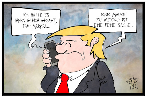 Mauer zu Mexiko