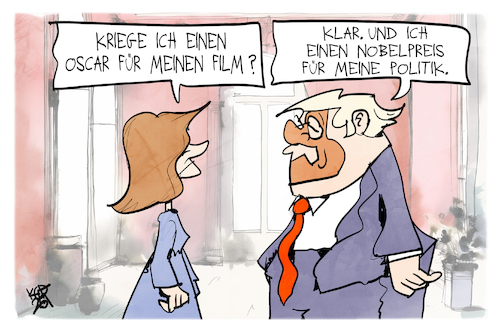 Cartoon: Melania Trump (medium) by Kostas Koufogiorgos tagged karikatur,koufogiorgos,melania,trump,kino,oscar,nobelpreis,politik,film,karikatur,koufogiorgos,melania,trump,kino,oscar,nobelpreis,politik,film
