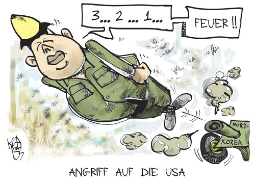 Cartoon: Nordkorea (medium) by Kostas Koufogiorgos tagged nordkorea,kim,jong,un,usa,angriff,krieg,konflikt,rakete,karikatur,kostas,koufogiorgos,nordkorea,kim,jong,un,usa,angriff,krieg,konflikt,rakete,karikatur,kostas,koufogiorgos