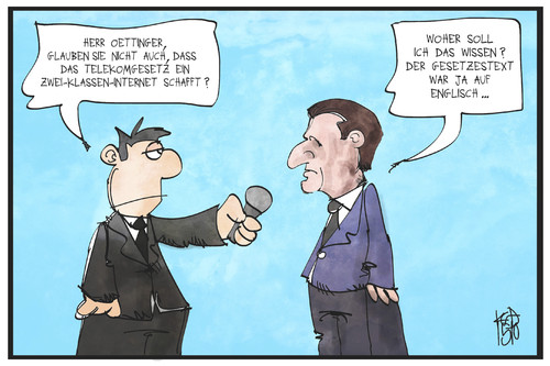 Oettingers Telekomgesetz