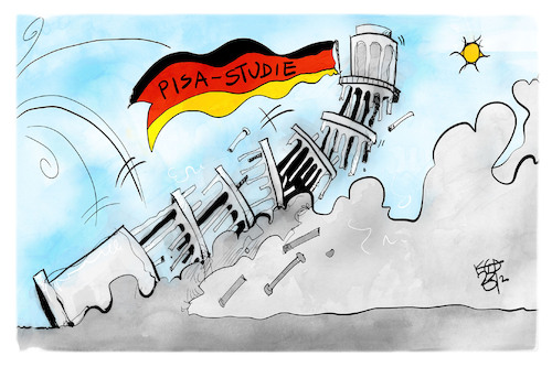 Cartoon: Pisa-Schock (medium) by Kostas Koufogiorgos tagged karikatur,koufogiorgos,pisa,bildung,bildungsnotstand,karikatur,koufogiorgos,pisa,bildung,bildungsnotstand