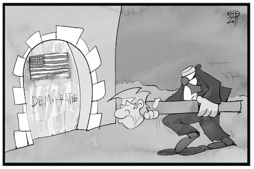 Cartoon: Kopfloser Trump (medium) by Kostas Koufogiorgos tagged karikatur,koufogiorgos,illustration,cartoon,zollamt,raub,weihnachtsmann,dieb,einbruch,emmerich,karikatur,koufogiorgos,illustration,cartoon,zollamt,raub,weihnachtsmann,dieb,einbruch,emmerich