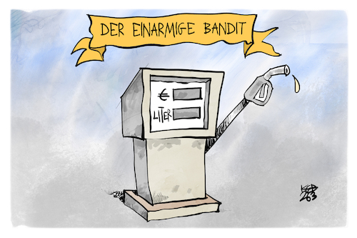 Cartoon: Spritpreise (medium) by Kostas Koufogiorgos tagged karikatur,koufogiorgos,spritpreis,zapfsäule,bandit,einarmig,teuer,kosten,energie,benzin,diesel,karikatur,koufogiorgos,spritpreis,zapfsäule,bandit,einarmig,teuer,kosten,energie,benzin,diesel