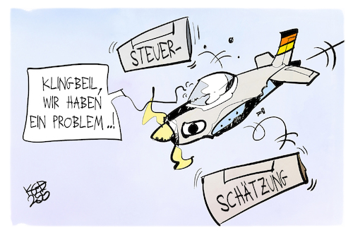 Cartoon: Steuerschätzung (medium) by Kostas Koufogiorgos tagged karikatur,koufogiorgos,steuerschätzung,finanzen,geld,haushalt,karikatur,koufogiorgos,steuerschätzung,finanzen,geld,haushalt