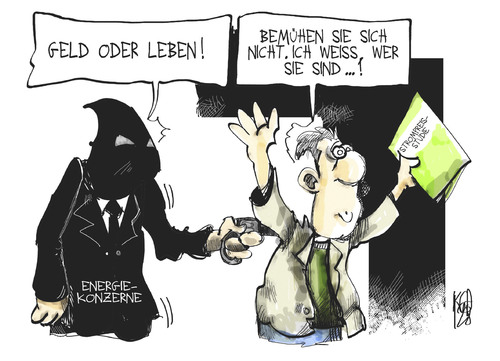 Cartoon: Strompreis (medium) by Kostas Koufogiorgos tagged strom,preis,überfall,dieb,energie,konzern,studie,geld,karikatur,kostas,koufogiorgos,strom,preis,überfall,dieb,energie,konzern,studie,geld,karikatur,kostas,koufogiorgos