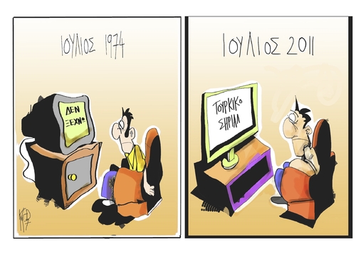 Cartoon: Times are changing (medium) by Kostas Koufogiorgos tagged 