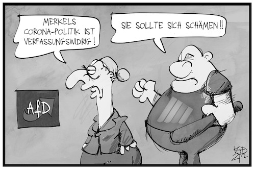 Cartoon: Verfassungswidrigkeiten (medium) by Kostas Koufogiorgos tagged karikatur,koufogiorgos,illustration,cartoon,verfassungswidrig,verfassungskonform,grundgesetz,afd,extremismus,fluegel,karikatur,koufogiorgos,illustration,cartoon,verfassungswidrig,verfassungskonform,grundgesetz,afd,extremismus,fluegel