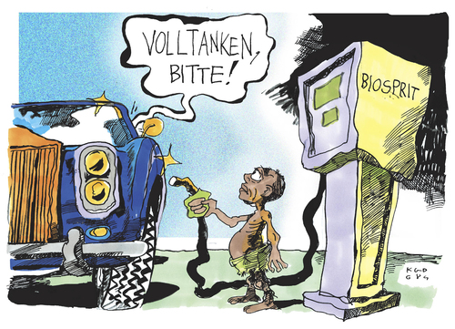 Cartoon: Volltanken bitte! (medium) by Kostas Koufogiorgos tagged nahrungsmittelkrise,biosprit,kostas,koufogiorgos,nahrungsmittelkrise,biosprit,kostas,koufogiorgos,afrikaner,liliputaner,fehlinvestition,hunger,nahrungsmittel,börse,preise,reich,arm,schere,klimawandel,umweltschutz,not,armut,unbezahlbar,milch,bohnen,getreide,handel,automobil,gasstation,tankstelle,schlauch,autanken,tank