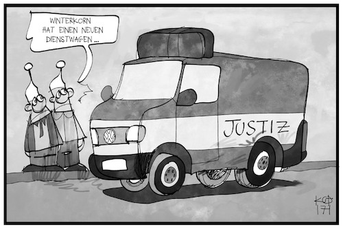 Cartoon: Winterkorns Dienstwagen (medium) by Kostas Koufogiorgos tagged karikatur,koufogiorgos,illustration,cartoon,dienstwagen,polizei,justiz,ermittlung,winterkorn,vw,volkswagen,autobauer,automobilindustrie,michel,betrug,dieselgate,abgasaffäre,karikatur,koufogiorgos,illustration,cartoon,dienstwagen,polizei,justiz,ermittlung,winterkorn,vw,volkswagen,autobauer,automobilindustrie,michel,betrug,dieselgate,abgasaffäre