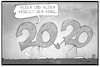 Cartoon: 2020 (small) by Kostas Koufogiorgos tagged karikatur,koufogiorgos,illustration,cartoon,2020,gleich,ähnlich,jahreswechsel,silvester