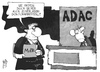 Cartoon: ADAC (small) by Kostas Koufogiorgos tagged illustration,karikatur,cartoon,koufogiorgos,adac,autoclub,verein,automobilclub,verkehr,doktorarbeit,dissertation,betrug,politik,mdb,politiker