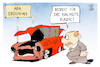 Cartoon: Ära Erdogan (small) by Kostas Koufogiorgos tagged karikatur,koufogiorgos,erdogan,wirtschaft,auto,legislaturperiode