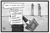 Cartoon: AfD-Programm (small) by Kostas Koufogiorgos tagged karikatur,koufogiorgos,illustration,cartoon,afd,partei,programm,islam,fremdkoerper,religion,minarett,presse,luegenpresse