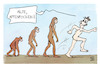 Cartoon: Affenpocken (small) by Kostas Koufogiorgos tagged karikatur,koufogiorgos,affenpocken,entwicklung,darwin