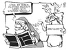 Cartoon: Amazon-Streik (small) by Kostas Koufogiorgos tagged amazon,warnstreik,streik,weihnachtsmann,rentier,arbeitskampf,versandhandel,wirtschaft,weihnachtsgeschenk,weihnachten,karikatur,koufogiorgos