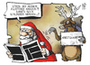 Cartoon: Amazon-Streik (small) by Kostas Koufogiorgos tagged amazon,warnstreik,streik,weihnachtsmann,rentier,arbeitskampf,versandhandel,wirtschaft,weihnachtsgeschenk,weihnachten,karikatur,koufogiorgos