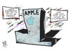 Cartoon: Apple im Paradies (small) by Kostas Koufogiorgos tagged apple,steuern,paradies,steve,jobs,betrug,computer,mac,profit,karikatur,wirtschaft,koufogiorgos