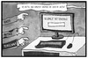 Cartoon: Armlängen-Tipp (small) by Kostas Koufogiorgos tagged karikatur,koufogiorgos,illustration,cartoon,armlänge,computer,netz,abstand,koeln,user,hass,hetze,populismus,tastatur,sozial,debatte,reker