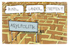 Cartoon: Asylpolitik (small) by Kostas Koufogiorgos tagged karikatur,koufogiorgos,asylpolitik,labyrinth,bund,länder,treffen