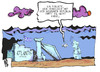 Cartoon: Atlantis (small) by Kostas Koufogiorgos tagged weimarer,republik,samaras,griechenland,euro,schulden,krise,pleite,atlantis,meer,untergang,karikatur,kostas,koufogiorgos