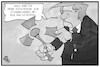 Cartoon: Atomabkommen (small) by Kostas Koufogiorgos tagged karikatur,koufogiorgos,illustration,cartoon,trump,usa,iran,atom,abkommen,deal,entscheidung,nuklear,blume