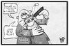 Cartoon: Atomausstieg (small) by Kostas Koufogiorgos tagged karikatur,koufogiorgos,illustration,cartoon,energiekonzern,atomkraft,energie,nuklear,verbraucher,strom,strompreis,geisel,erpressung