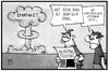 Cartoon: Atomverhandlungen (small) by Kostas Koufogiorgos tagged karikatur,koufogiorgos,illustration,cartoon,iran,atom,deal,verhandlung,einigung,atombombe,nuklear,waffe,griechenland,sparpaket,explosiv,schuldenkrise,wirtschaft,politik