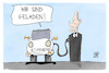 Cartoon: Autogipfel (small) by Kostas Koufogiorgos tagged karikatur,koufogiorgos,auto,autogipfel,mobilität,elektroauto,kanzler,scholz,ladesäule