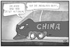 Cartoon: Autonom in China (small) by Kostas Koufogiorgos tagged karikatur,koufogiorgos,illustration,cartoon,china,autonom,demokratie,zug,straßenbahn,fahren,mobilität,menschenrecht