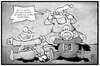 Cartoon: Bahn und GDL (small) by Kostas Koufogiorgos tagged karikatur,koufogiorgos,illustration,cartoon,gdl,bahn,streik,kindergarte,streit,arbeitskampf,einigung,tarifstreit,lokführer,eisenbahner