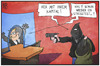Cartoon: Banken-Stresstest (small) by Kostas Koufogiorgos tagged karikatur,koufogiorgos,illustration,cartoon,stresstest,bank,überfall,räuber,kapital,geld,ezb,wirtschaft