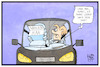Cartoon: Bayernplan (small) by Kostas Koufogiorgos tagged karikatur,koufogiorgos,illustration,cartoon,bayernplan,cdu,csu,auto,navi,plan,karte,richtung,wahlkampf,union,merkel,seehofer
