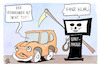 Cartoon: Benzinpreise (small) by Kostas Koufogiorgos tagged karikatur,koufogiorgos,verbrenner,auto,benzin,preis,tankstelle,tod,sensenmann