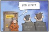 Cartoon: BND-NSA-Affäre (small) by Kostas Koufogiorgos tagged karikatur,koufogiorgos,illustration,cartoon,nsa,bnd,wahrheit,geheimdienst,wirtschaft,opposition,zutritt,aufklärung,politik,spionage