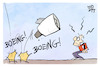 Cartoon: Boeing (small) by Kostas Koufogiorgos tagged karikatur,koufogiorgos,boeing,flugzeug,triebwerk,panne