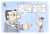 Cartoon: Bürgergeld (small) by Kostas Koufogiorgos tagged karikatur,koufogiorgos,spahn,bürgergeld,masken,deal,betrug,geld,job,cdu