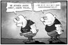 Cartoon: Bundesverdienstkreuz (small) by Kostas Koufogiorgos tagged karikatur,koufogiorgos,illustration,cartoon,bundesverdienstkreuz,syrer,rechtsextremismus,ausländer,feindlichkeit,besorgter,buerger