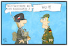 Cartoon: Bundeswehr (small) by Kostas Koufogiorgos tagged karikatur,koufogiorgos,illustration,cartoon,bundeswehr,rechtsextremismus,soldat,militär,politik,neonazi