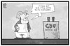 Cartoon: CDU-Parteitag (small) by Kostas Koufogiorgos tagged karikatur,koufogiorgos,illustration,cartoon,cdu,merkel,partei,vorsitzende,rede,parteitag,rechts,mitte,konservativ,politik,christdemokraten,union,rednerpult