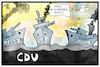 Cartoon: CDU-Vorsitz (small) by Kostas Koufogiorgos tagged karikatur,koufogiorgos,illustration,cartoon,cdu,merz,akk,spahn,schiff,meer,schwarz,partei,vorsitz,kriegsschiff