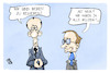 Cartoon: CDU (small) by Kostas Koufogiorgos tagged karikatur,koufogiorgos,cdu,merz,linnemann,regierung,beleidigung