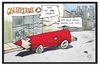 Cartoon: Commerzbank (small) by Kostas Koufogiorgos tagged karikatur,koufogiorgos,illustration,cartoon,commerzbank,rotstift,stellen,streichen,mitarbeiter,bank,entlassung,chef,frankfurt,zentrale,wirtschaft