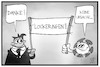 Cartoon: Corona-Lockerungen (small) by Kostas Koufogiorgos tagged karikatur,koufogiorgos,illustration,cartoon,corona,lockerung,virus,pandemie,demo,transparent,hilfe,demonstrant
