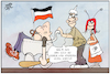 Cartoon: Corona-Spaziergänge (small) by Kostas Koufogiorgos tagged karikatur,koufogiorgos,illustration,cartoon,corona,protest,spaziergang,mutter,kind,extremismus,radikal