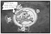 Cartoon: Corona-Welt (small) by Kostas Koufogiorgos tagged karikatur,koufogiorgos,illustration,cartoon,corona,welt,erde,globus,ansteckung,virus,covid,sterne,krankheit,pandemie,epidemie