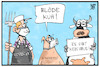 Cartoon: Corona und Schweinepest (small) by Kostas Koufogiorgos tagged karikatur,koufogiorgos,illustration,cartoon,corona,schweinepest,schweinegrippe,kuh,schwein,mensch,grippe,covid19,krankheit,tier