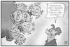Cartoon: Coronavirus (small) by Kostas Koufogiorgos tagged karikatur,koufogiorgos,illustration,cartoon,corona,merkel,bundeskanzlerin,virus,epidemie,krankheit,grossveranstaltung,ansteckung,gesundheit
