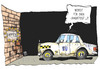 Cartoon: Crashtest-Gipfel (small) by Kostas Koufogiorgos tagged karikatur,koufogiorgos,illustration,cartoon,eu,europa,union,wand,mauer,crashtest,auto,gipfel,politik,zerreissprobe