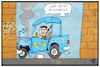 Cartoon: CSU-Vorsitz (small) by Kostas Koufogiorgos tagged karikatur,koufogiorgos,illustration,cartoon,soeder,vorsitz,csu,auto,sackgasse,regierungschef,bayern,partei,politik