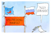 Cartoon: Das Manifest der SPD (small) by Kostas Koufogiorgos tagged karikatur,koufogiorgos,spd,afd,manifest,verbunden,fahne,flagge